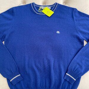 New Etro Crew neck Virgin Wool Sweater Pullover